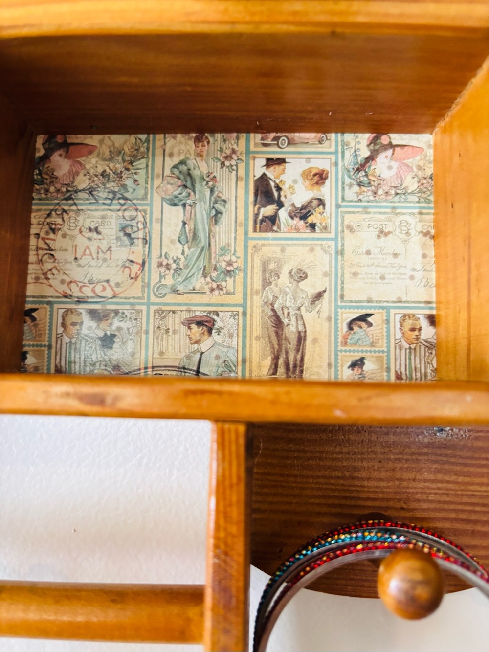 Vintage Wood Wall Shelf - Picture 6 of 9